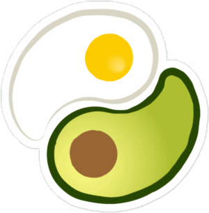 breakfast zen sticker mockup